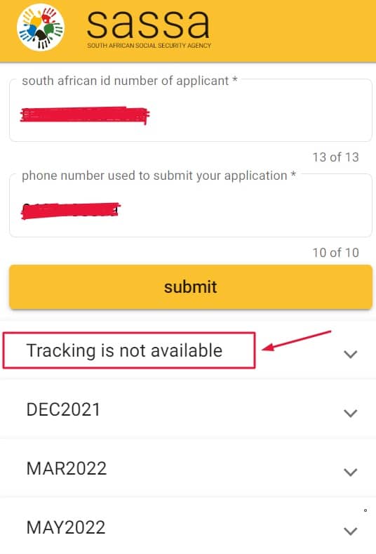 Fix SASSA SRD Grant Tracking Is Not Available