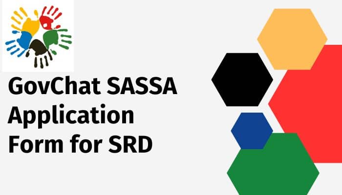 GovChat SASSA Application Form for SRD