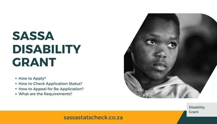 SASSA Disability Grant Status Check