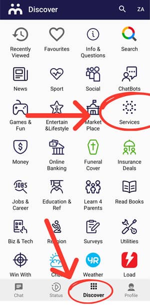 Sassa status on Moya App