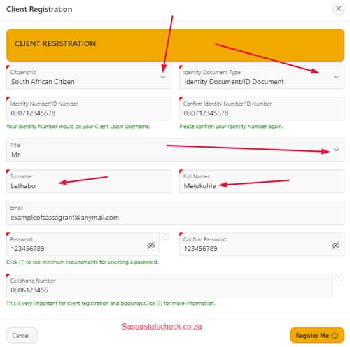 application form